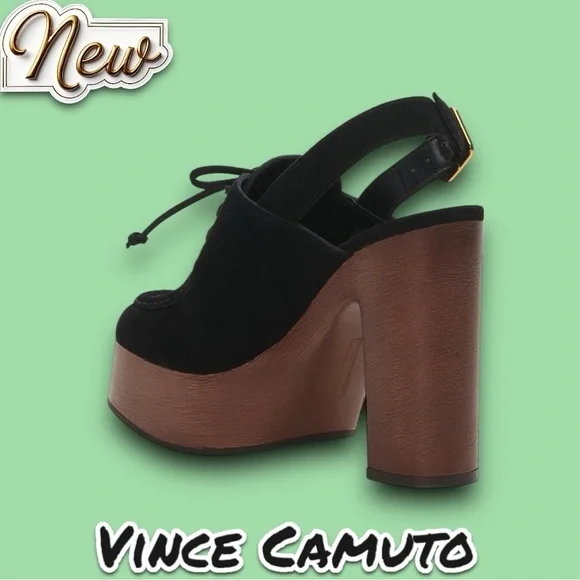 New Vince Camuto Inerta Slingback Platform Clog Heels Women - Picture 2 of 9